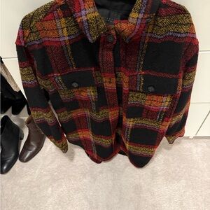 Sanctuary Multicolor Plaid Jacket